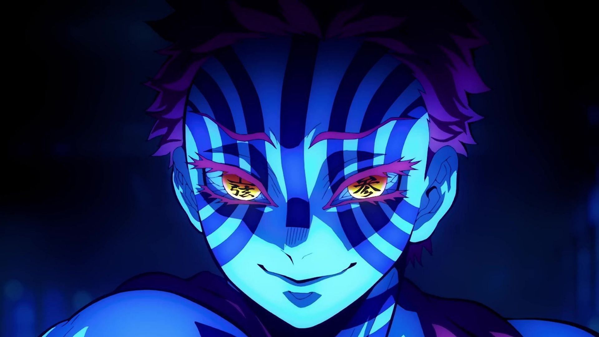 Akaza as seen in the anime (Image via Studio Ufotable)
